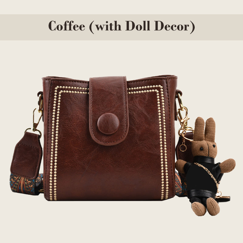 Sarah | Vintage Fashion Bag with Adjustable Wider Shoulder Strap