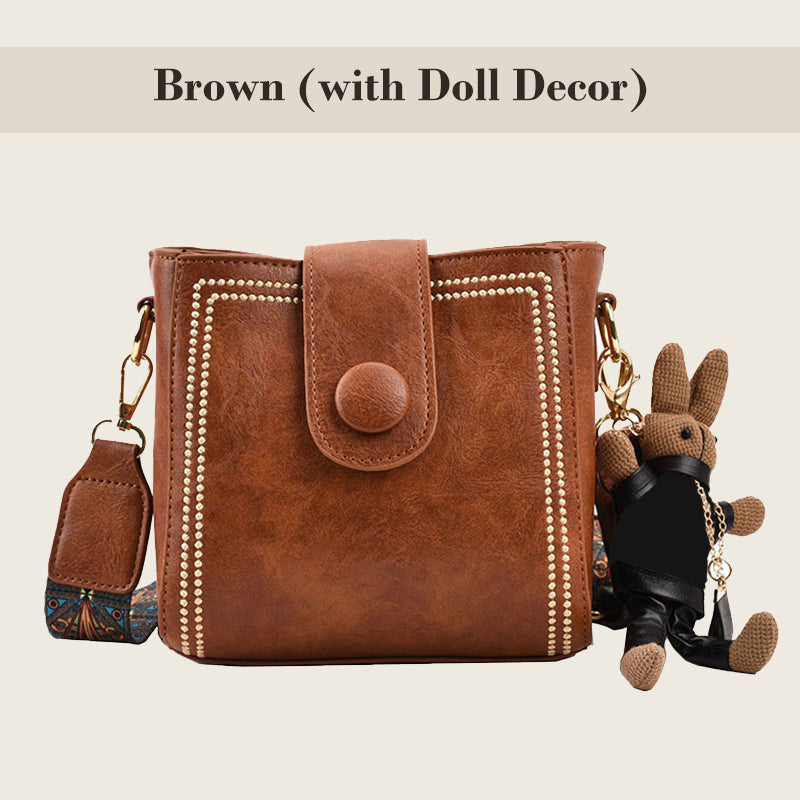 Sarah | Vintage Fashion Bag with Adjustable Wider Shoulder Strap