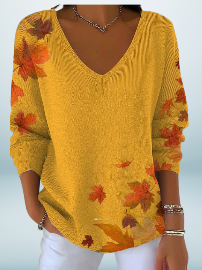 CELESTE | Sweater with V-neck