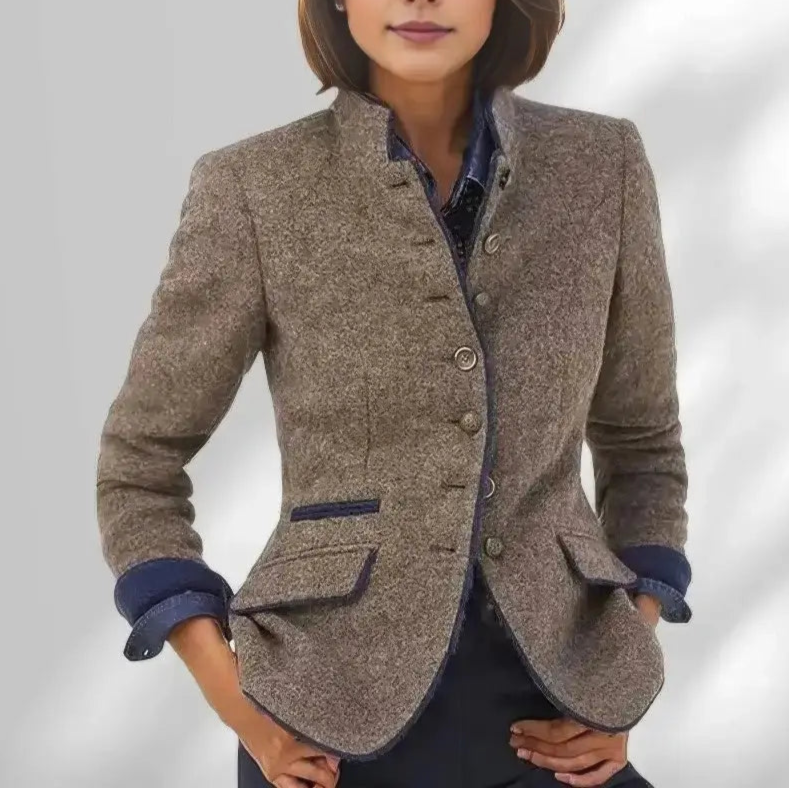 Audrey - Women's Classic Wool Blend Blazer Limited Edition