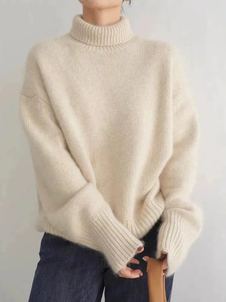Monika - High Neck Cashmere Sweater