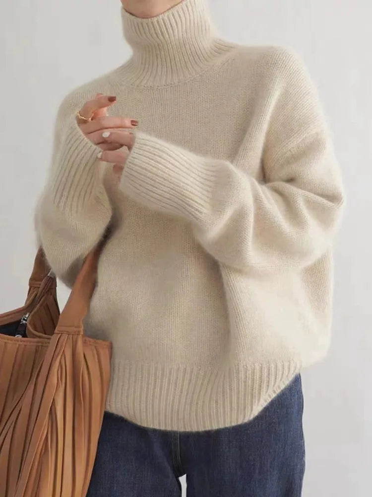 Monika - High Neck Cashmere Sweater