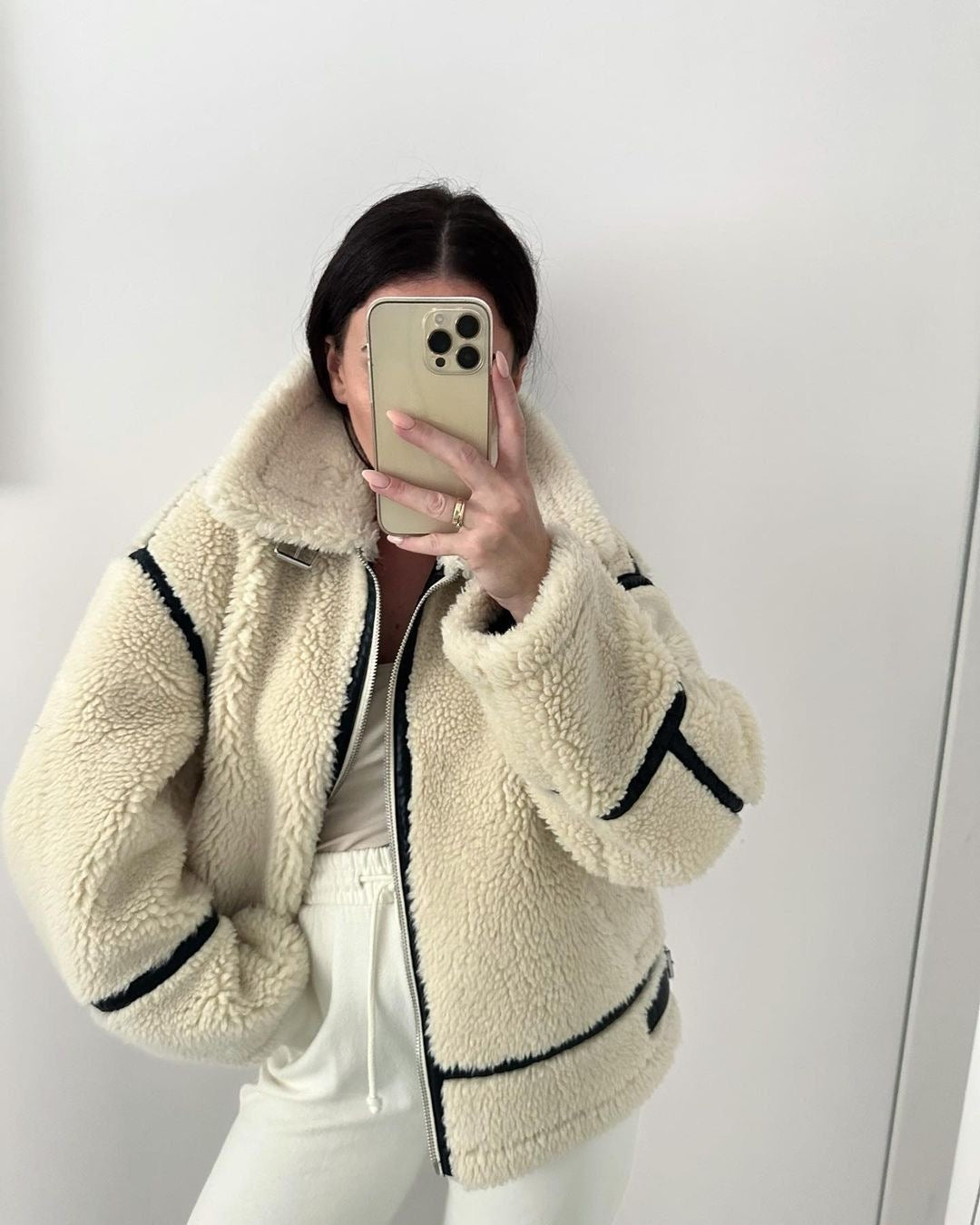 Hanna - Trendy Teddy Coat