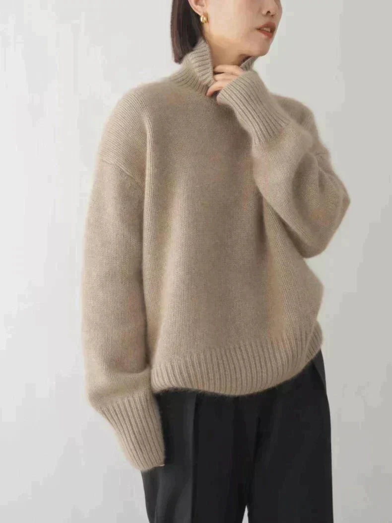Monika - High Neck Cashmere Sweater