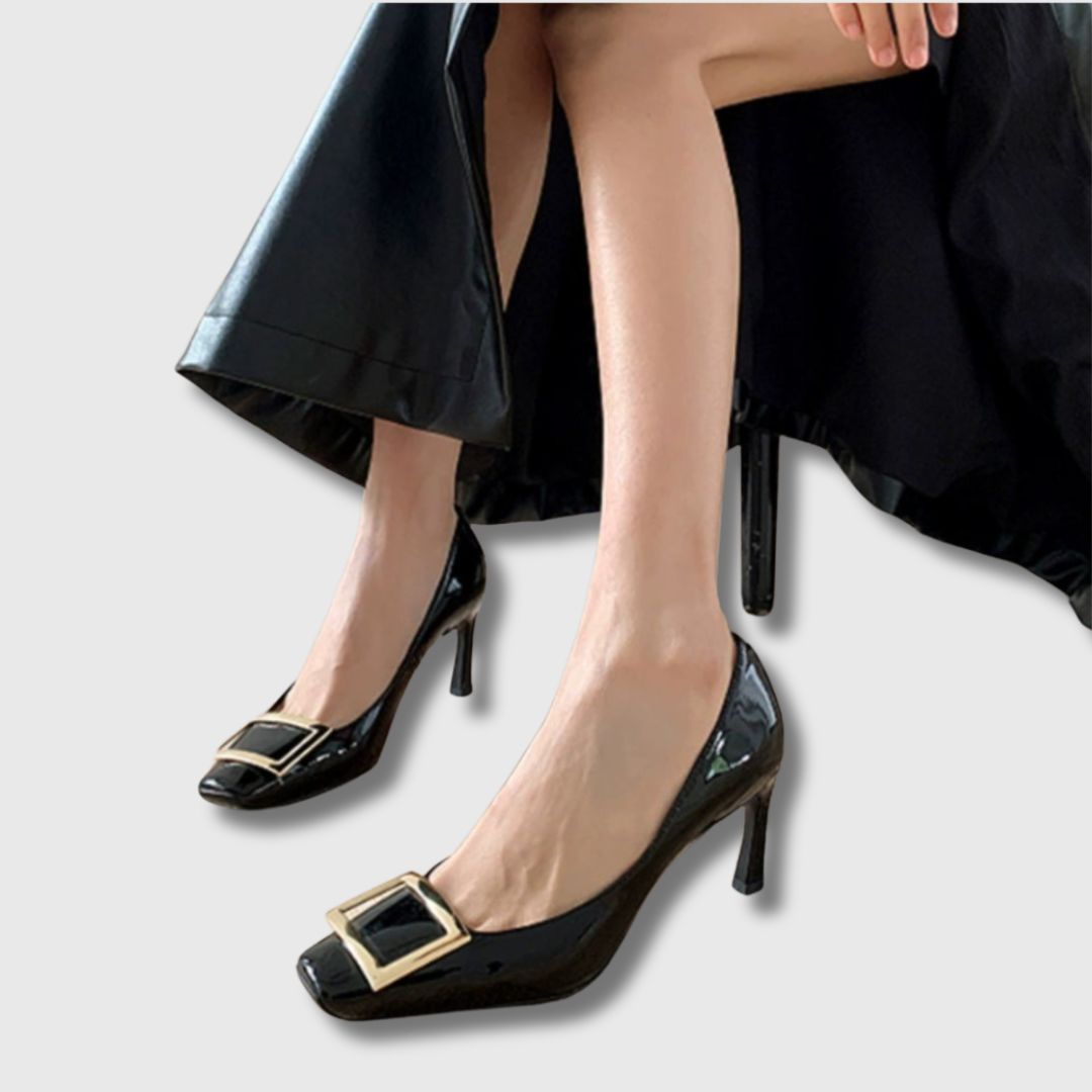 Teona™ | Women's Square-Toe Sandals with Mid Heel