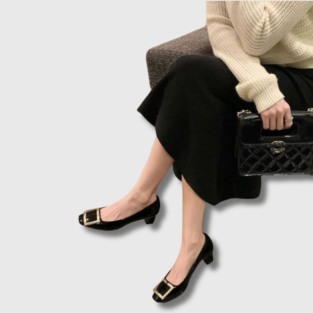 Teona™ | Women's Square-Toe Sandals with Mid Heel