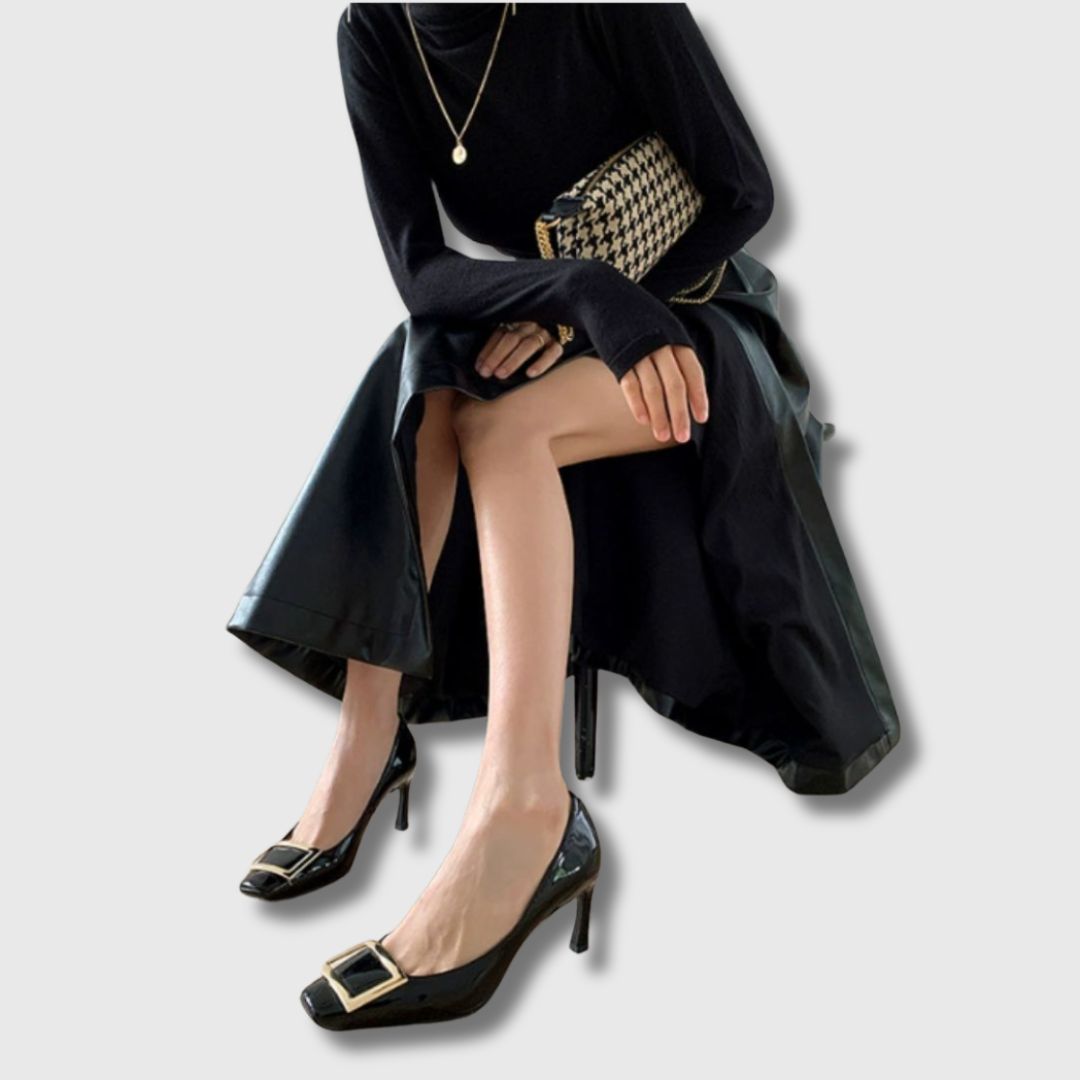 Teona™ | Women's Square-Toe Sandals with Mid Heel