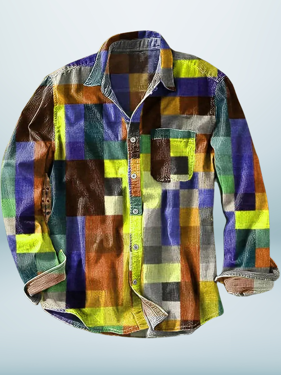 JOEL | Long Sleeve Printed Shirt