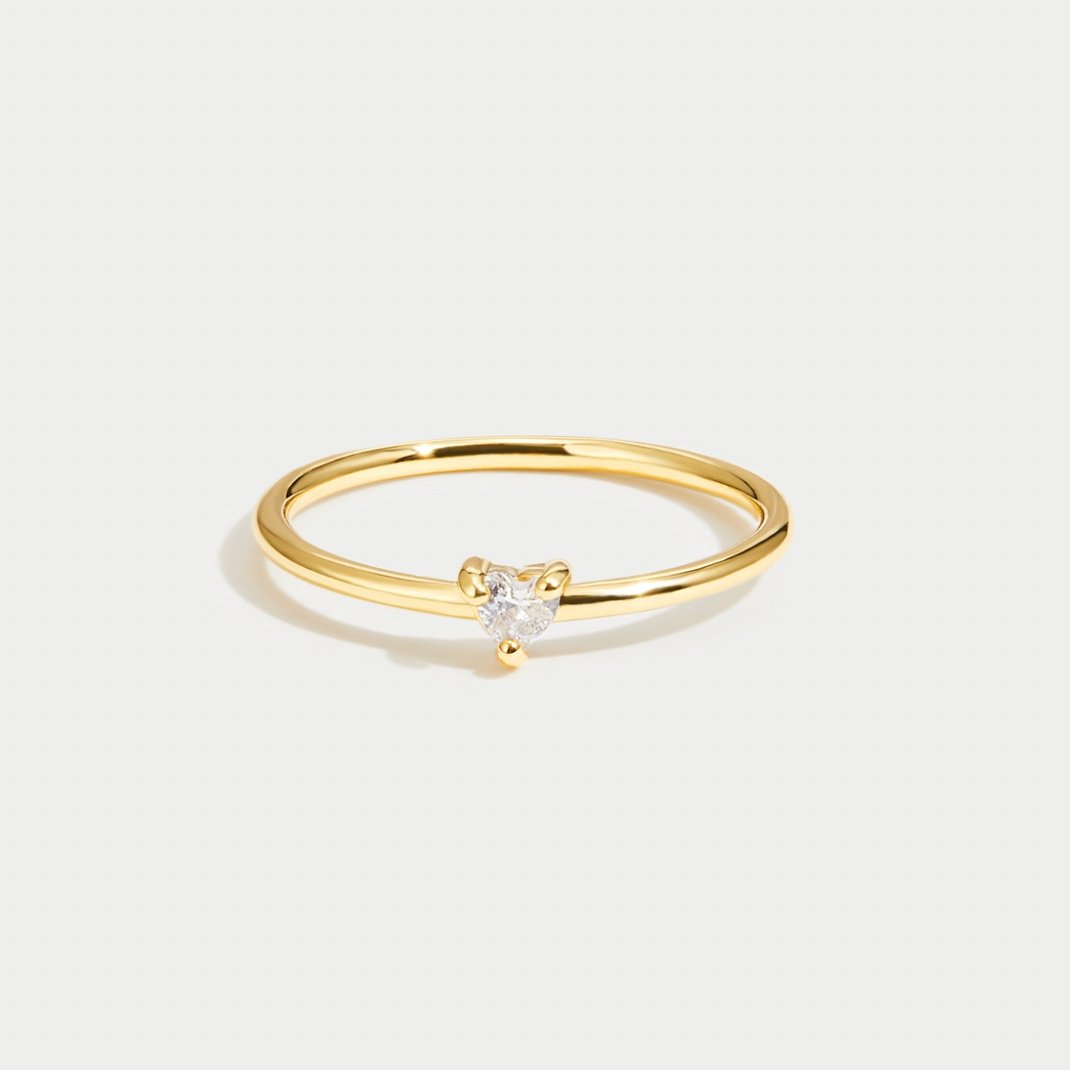 Jimena - Heart Shaped Crystal Ring