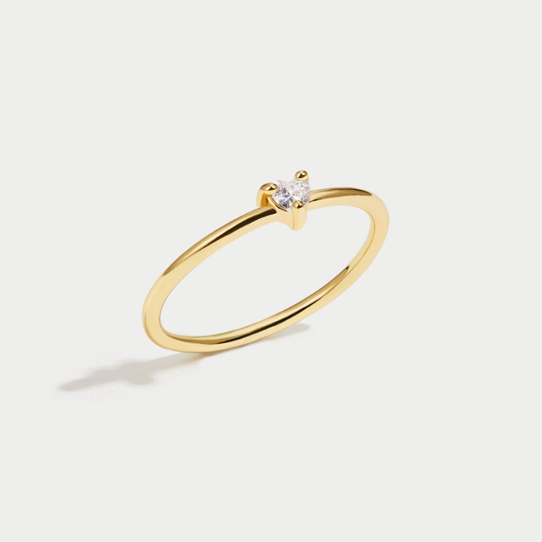 Jimena - Heart Shaped Crystal Ring