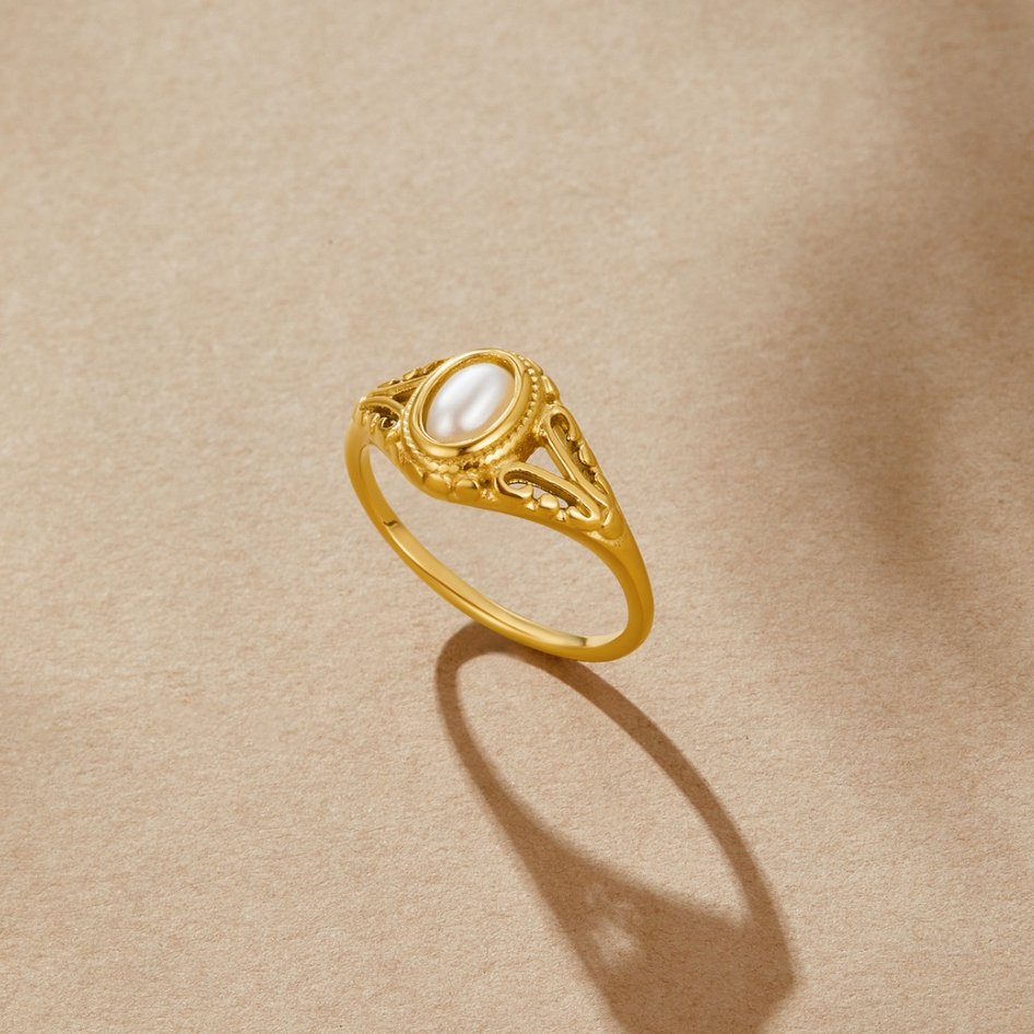 Aitana - Vintage Pearl Ring