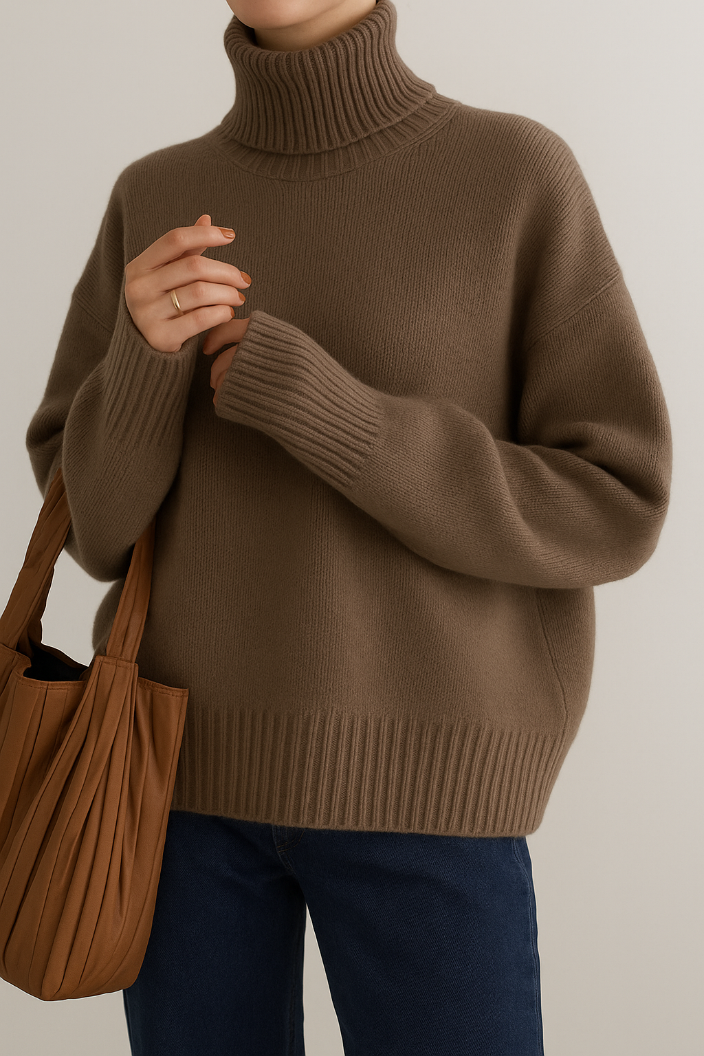 Monika - High Neck Cashmere Sweater
