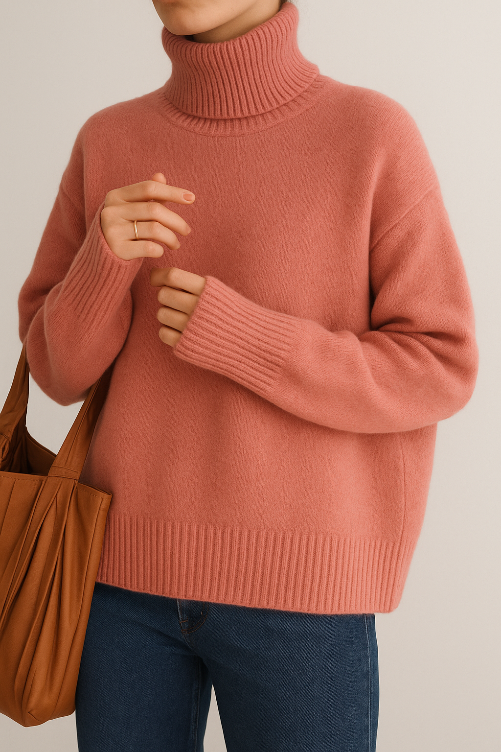 Monika - High Neck Cashmere Sweater