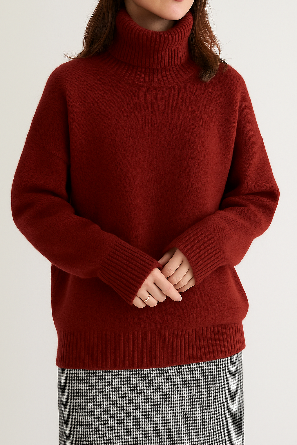 Monika - High Neck Cashmere Sweater