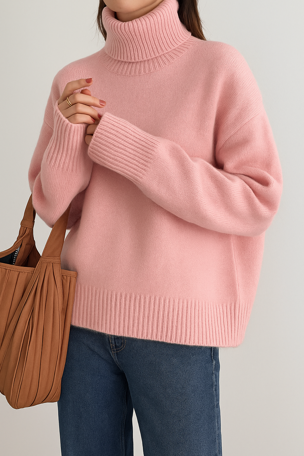 Monika - High Neck Cashmere Sweater