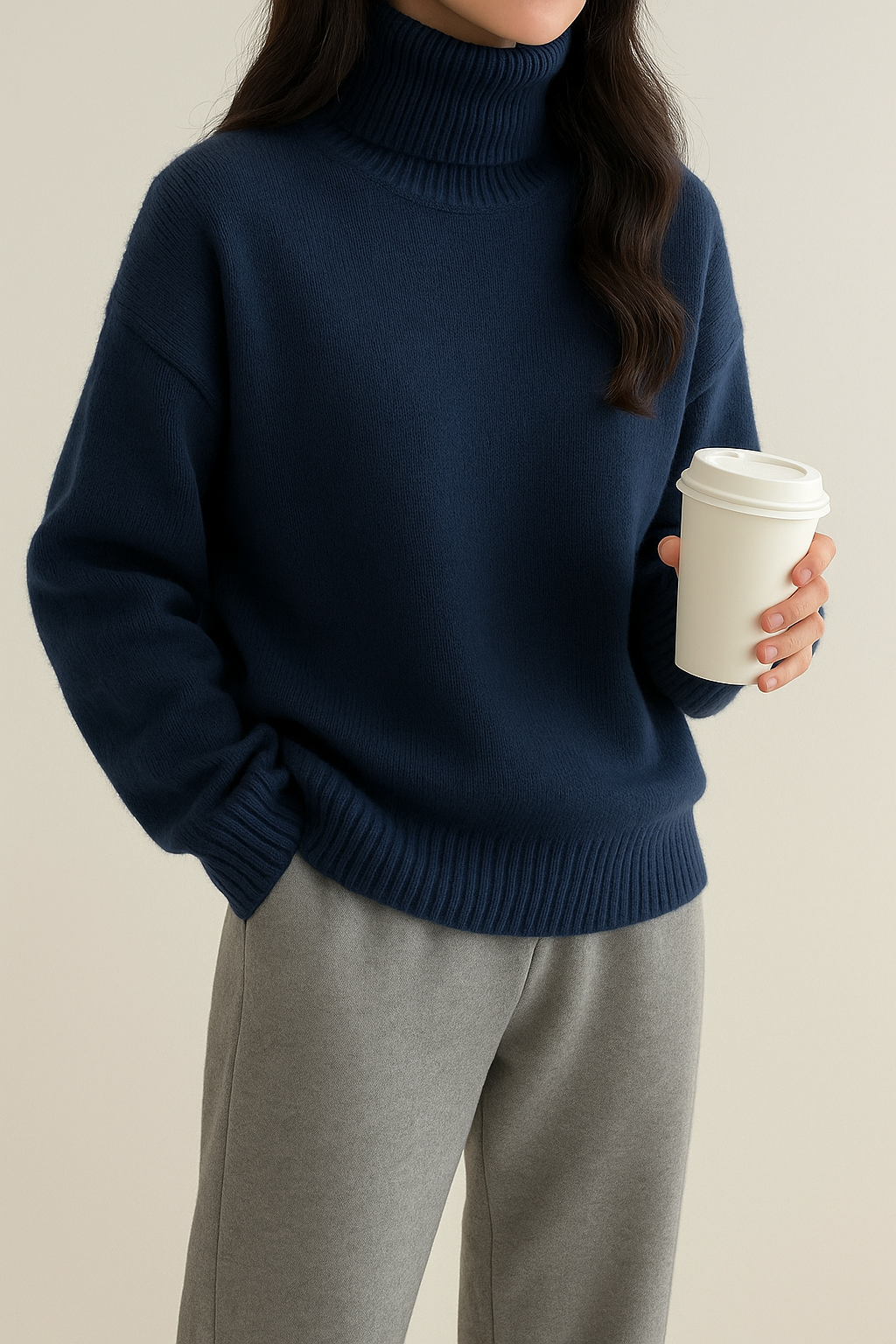 Monika - High Neck Cashmere Sweater