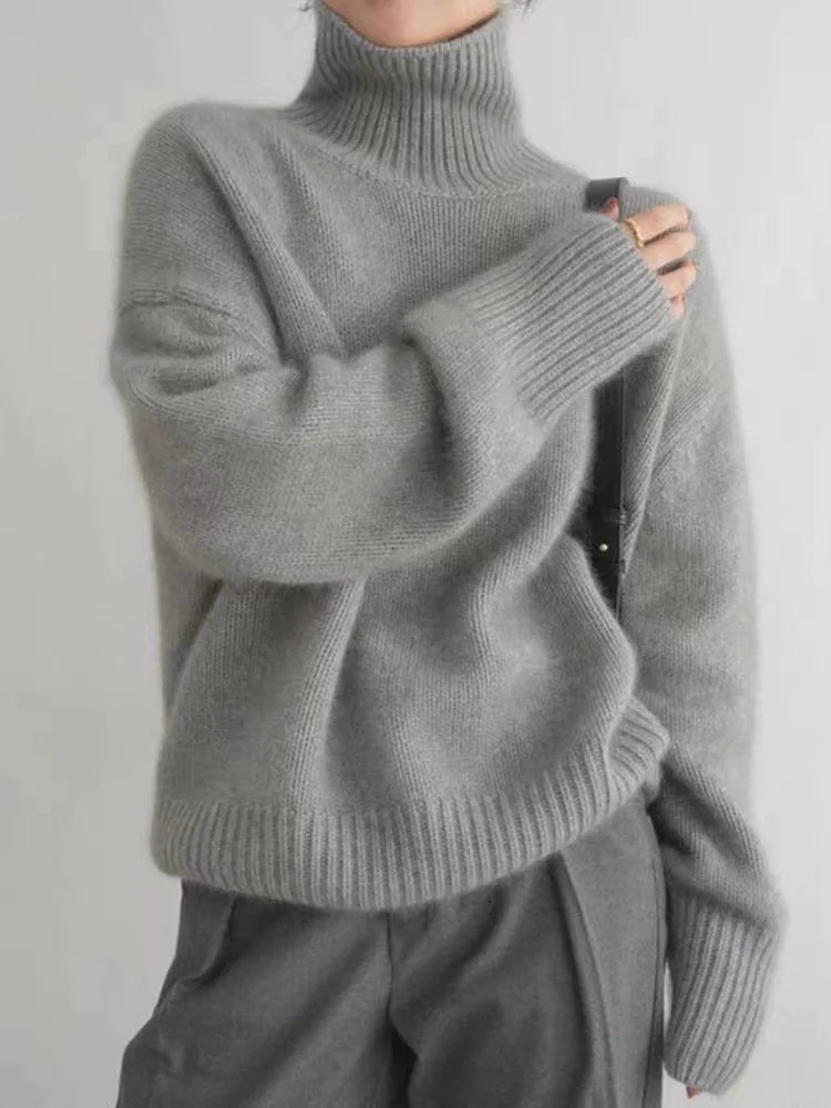 Monika - High Neck Cashmere Sweater