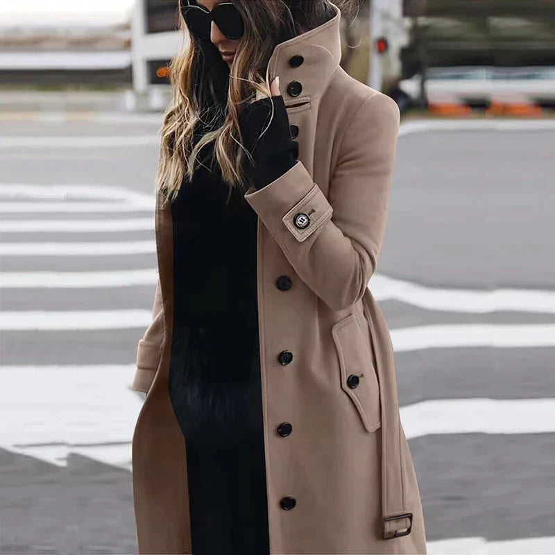 KELSEY - Women's Wool Trench Coat