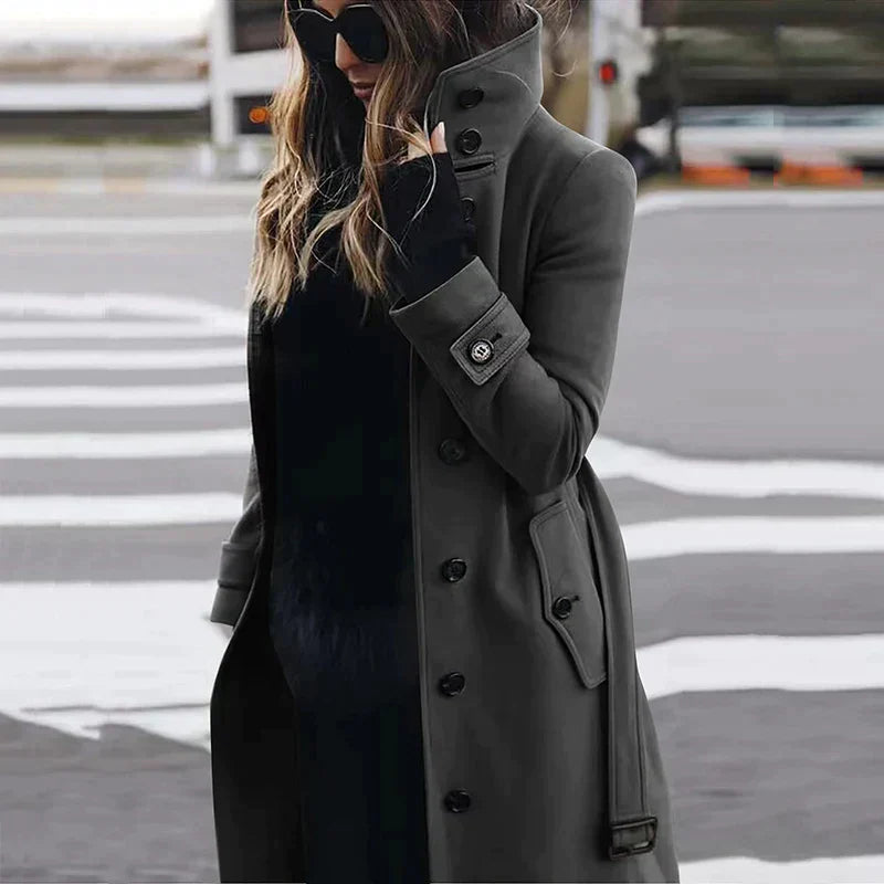 KELSEY - Women's Wool Trench Coat