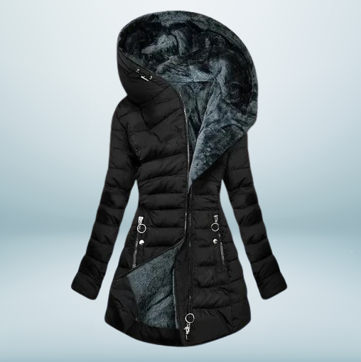 Senna - Elegant Plush Coat for Women