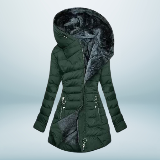 Senna - Elegant Plush Coat for Women
