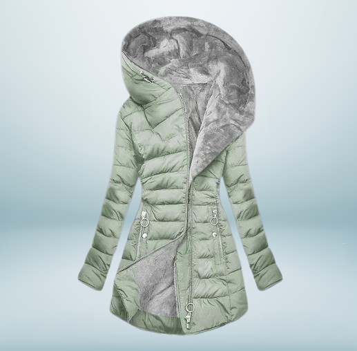 Senna - Elegant Plush Coat for Women