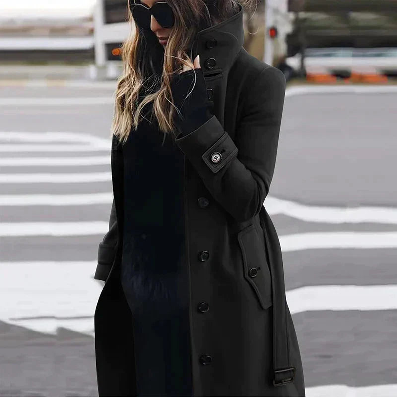 KELSEY - Women's Wool Trench Coat
