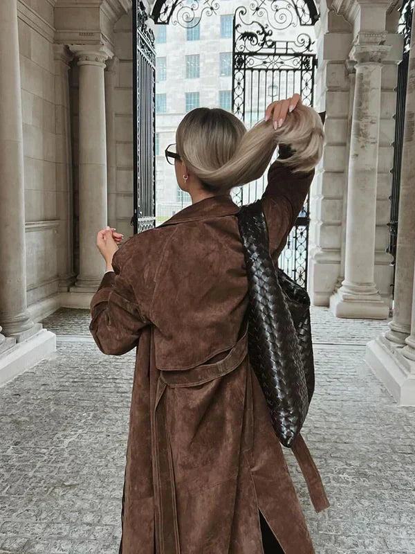 Wajda™ | Suede Trench Coat