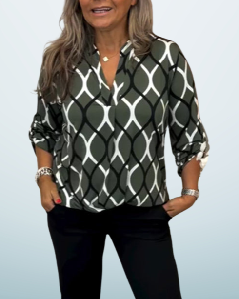 Noor – Blouse with Graphic Print