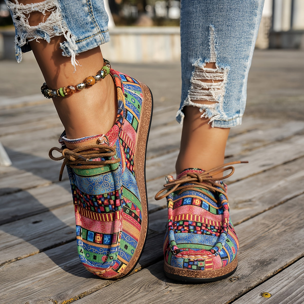 Lenoir™ | Colorful Retro Shoes for Women