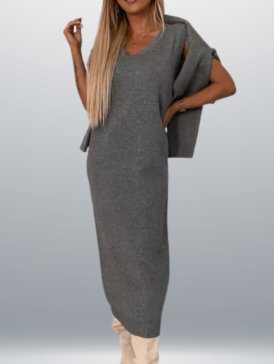 Marley Rollneck Midi™ – Knitted Midi Dress with High Neck & Comfort Fit | Becker’s Amsterdam