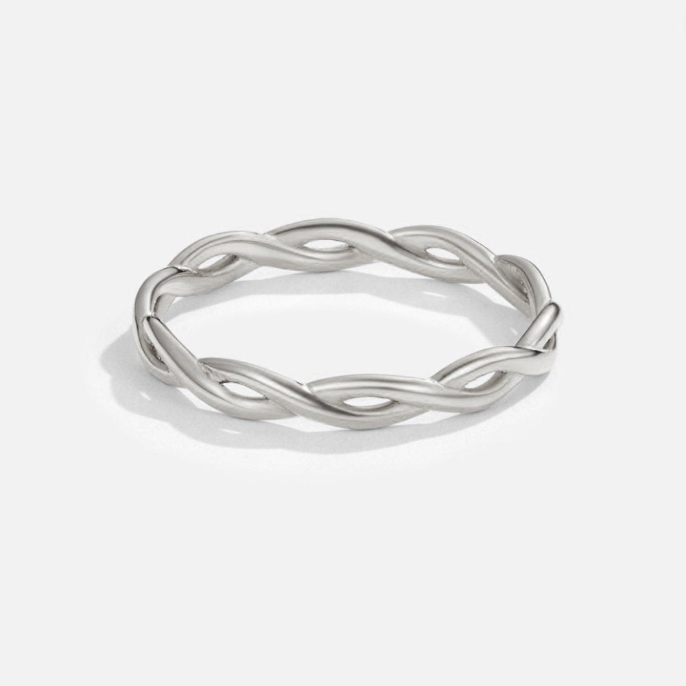 18K Silver Infinity Spinning Ring