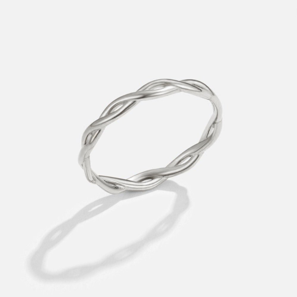 18K Silver Infinity Spinning Ring