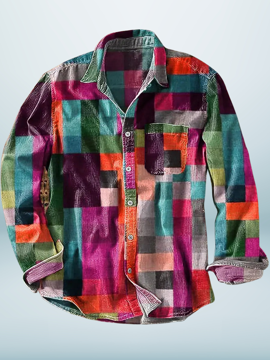 JOEL | Long Sleeve Printed Shirt