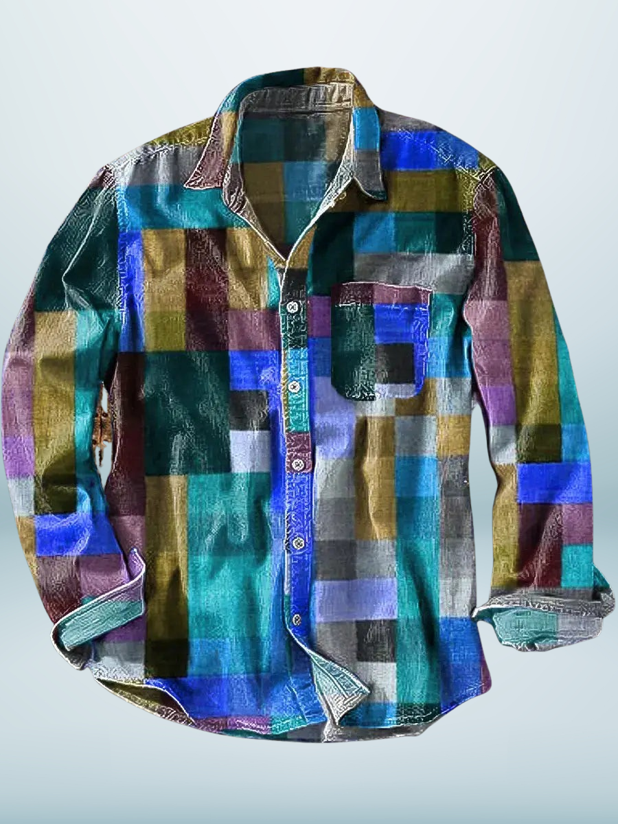 JOEL | Long Sleeve Printed Shirt