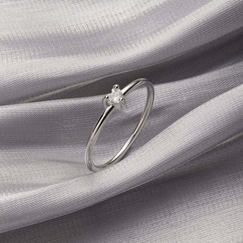 'Kleine Liebe' Crystal Heart Ring