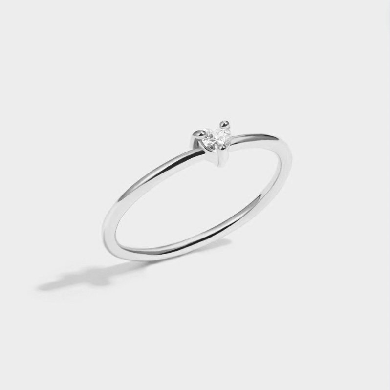 'Kleine Liebe' Crystal Heart Ring